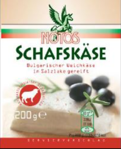 Rewe ruft den Schafskäse von Hersteller „Notos“ zurück.