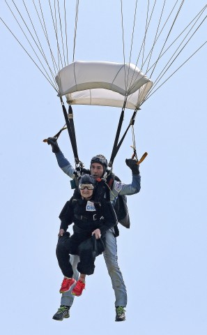 Johanna Quaas und ihr Tandempartner Eberhard Gienger.