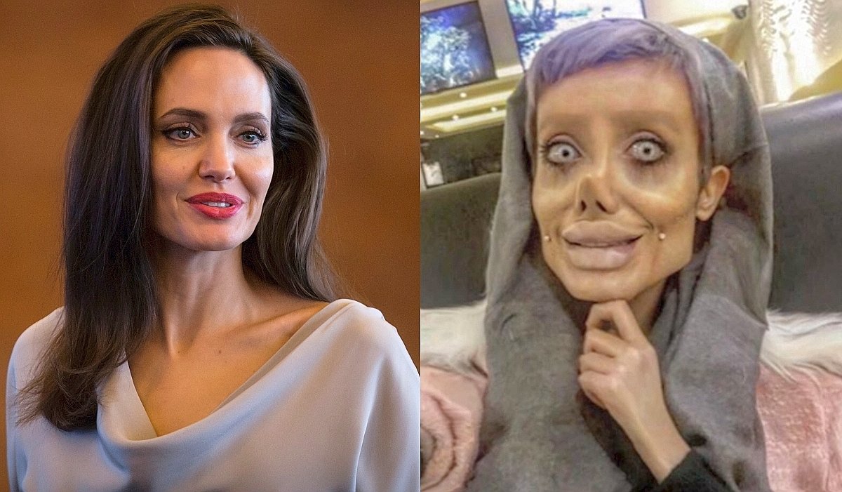 ‘Zombie Angelina Jolie’ shows real face in interview after release from