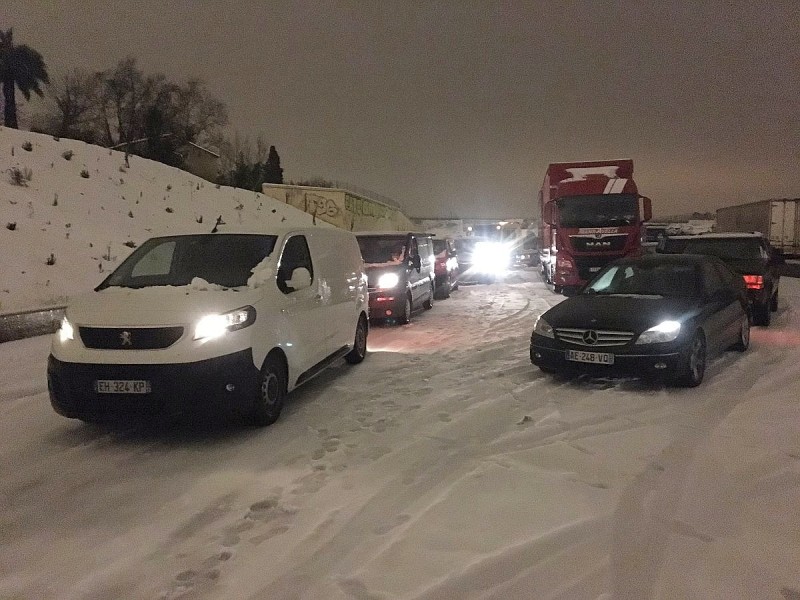 Winterchaos im südfranzösischen Montpellier.