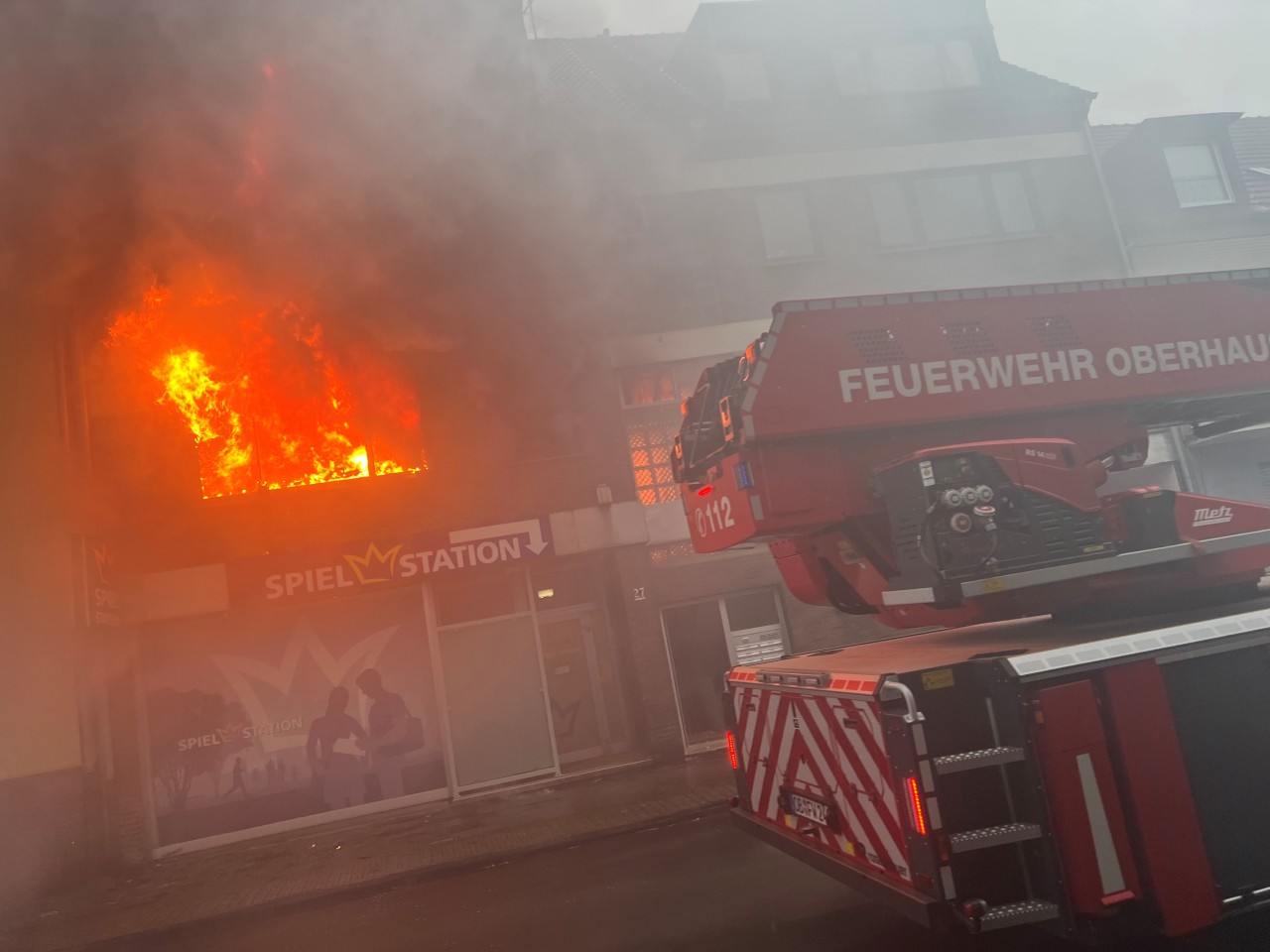 Brand in Oberhausen.