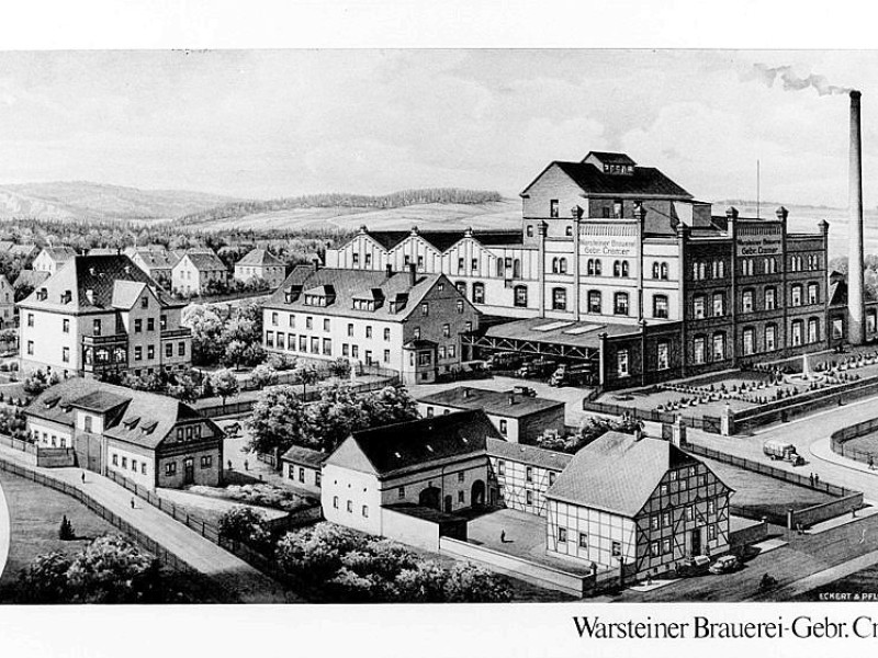 Die Warsteiner Brauerei um 1900.