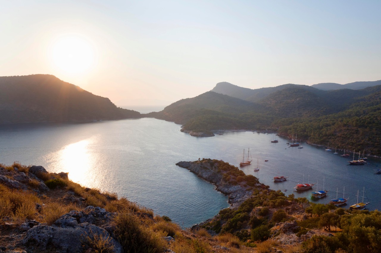 Der Golf von Fethiye ist ein beliebtes Urlaubsziel in der Türkei. 