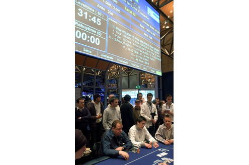 Das größte europäische Poker Turnier der European Poker Tour mit ca 500 Teilnehmern 2007 in Dortmund