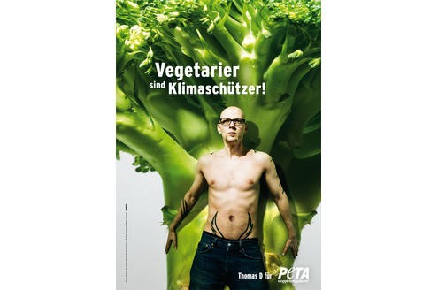 Der Rapper Thomas D. stand schon mehrmals für Peta vor der Kamera. Hier wirbt er für Vegetarismus.

© Holger Scheibe