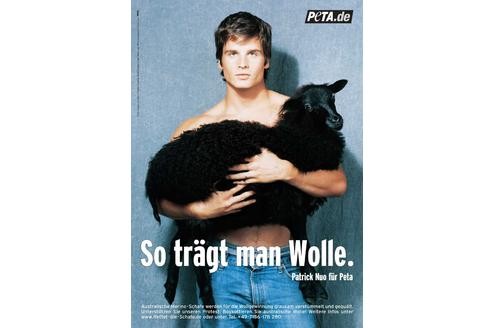 Sänger Patrick Nuo macht vor, wie man Wolle trägt.

© Holger Scheibe.