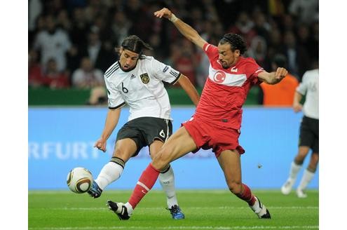 EM-Qualifikationsspiel Deutschland gegen Türkei, Endstand 3:0 (1:0).
