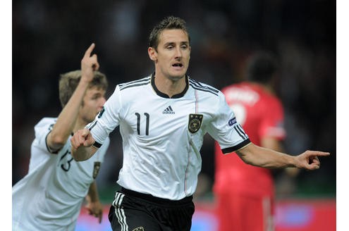EM-Qualifikationsspiel Deutschland gegen Türkei, Endstand 3:0 (1:0). 