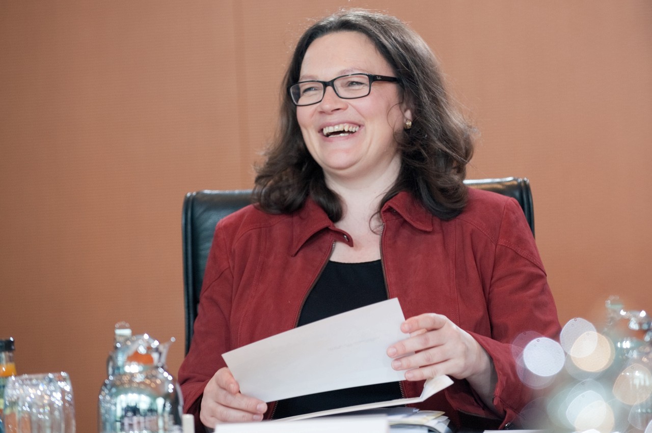 Bundesarbeitsministerin Andrea Nahles (SPD).