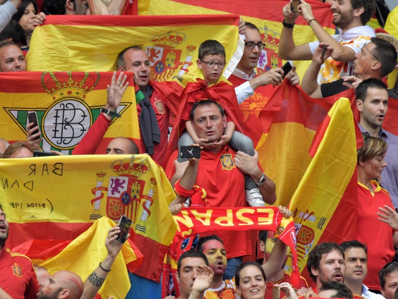 Gegner der Italiener im Achtelfinale in St. Denis waren die Spanier.