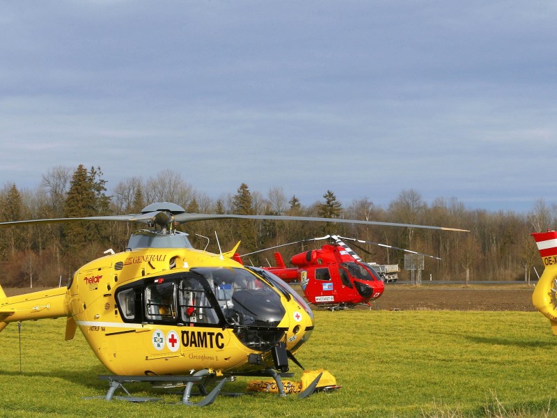 Acht Rettungshubschrauber waren im Einsatz. 