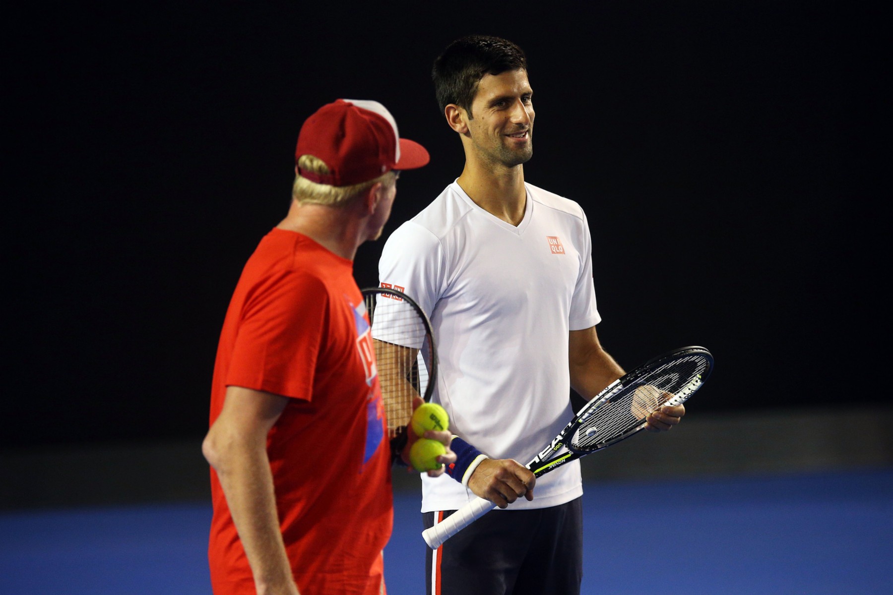 Boris Becker bereitet Novak Djokovic auf die Australian Open vor.