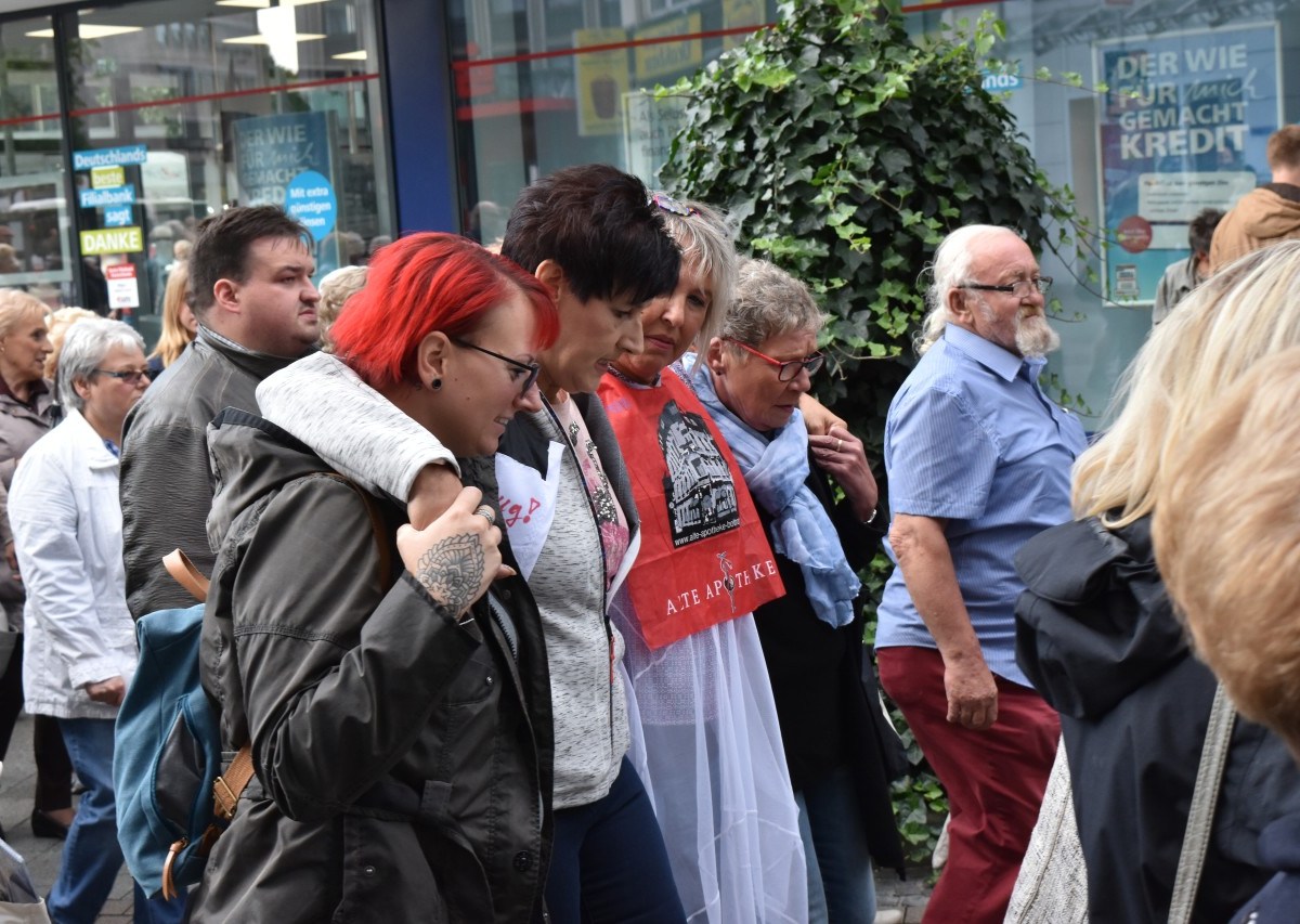 „Gemeinsam gegen Krebs“ war das gelebte Motto der Demo in Bottrop.