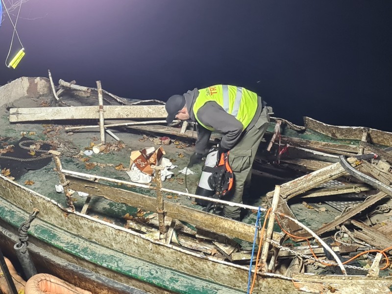 Die Bergung des Schiffes  gestaltete sich sehr aufwendig.