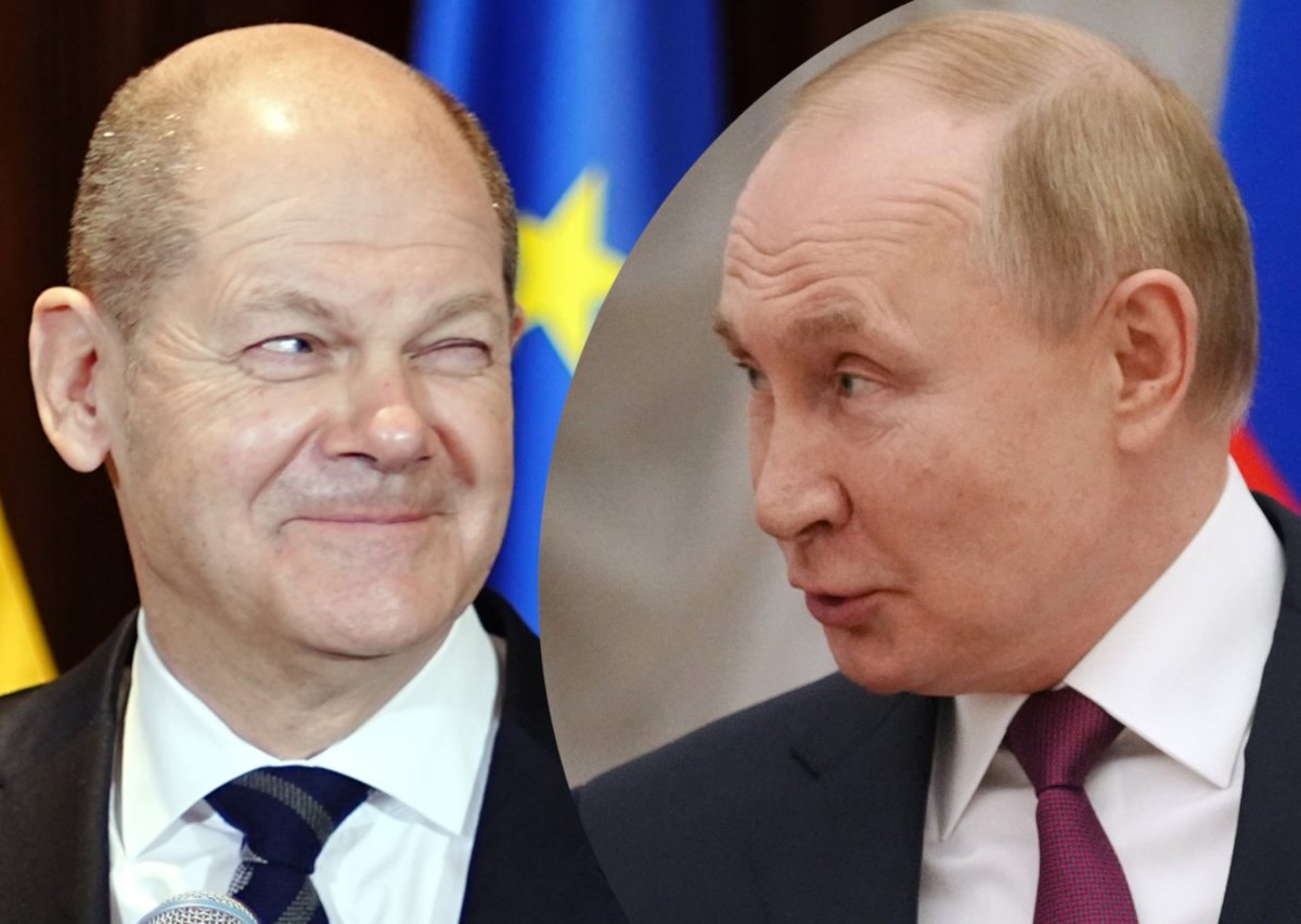 Olaf Scholz Wladimir Putin