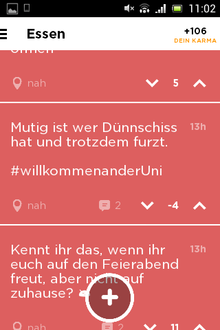 Eine Lebensweisheit bei Jodel.