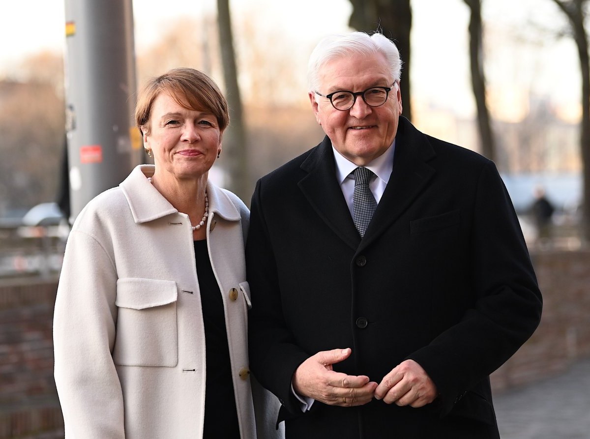 Steinmeier und seine Frau Elke Büdenbender