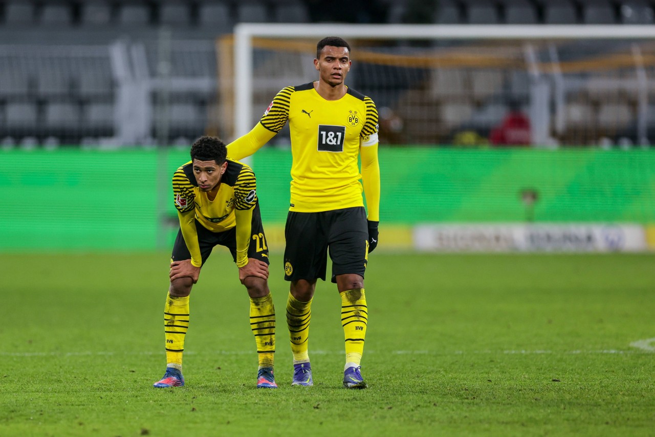 Die Dortmunder Stars waren nach Schlusspfiff bedient.