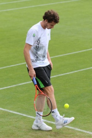 Andy Murray zeigt, dass es mit dem englischen Fußball bergauf geht.