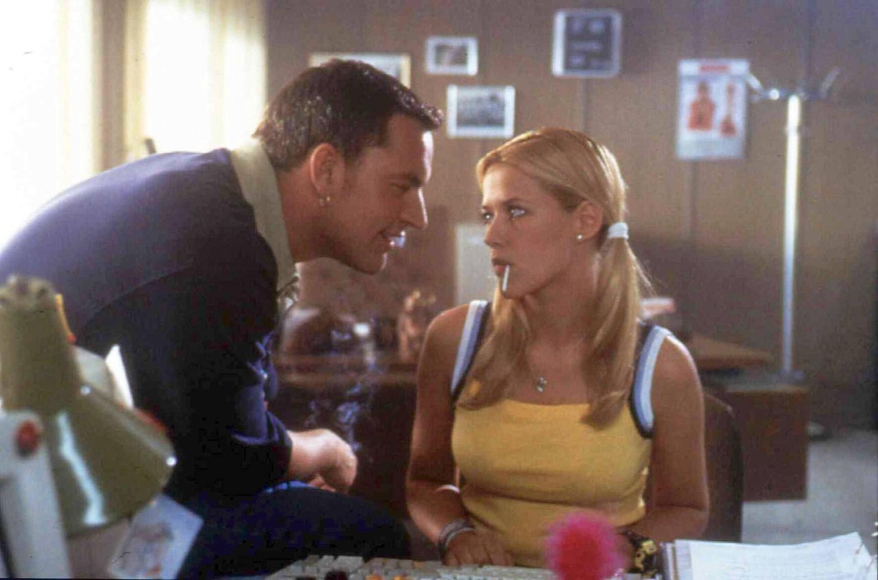 Christian Kahrmann mit Alexandra Neldel im Film „Bang Boom Bang“ aus dem Jahr 1999.