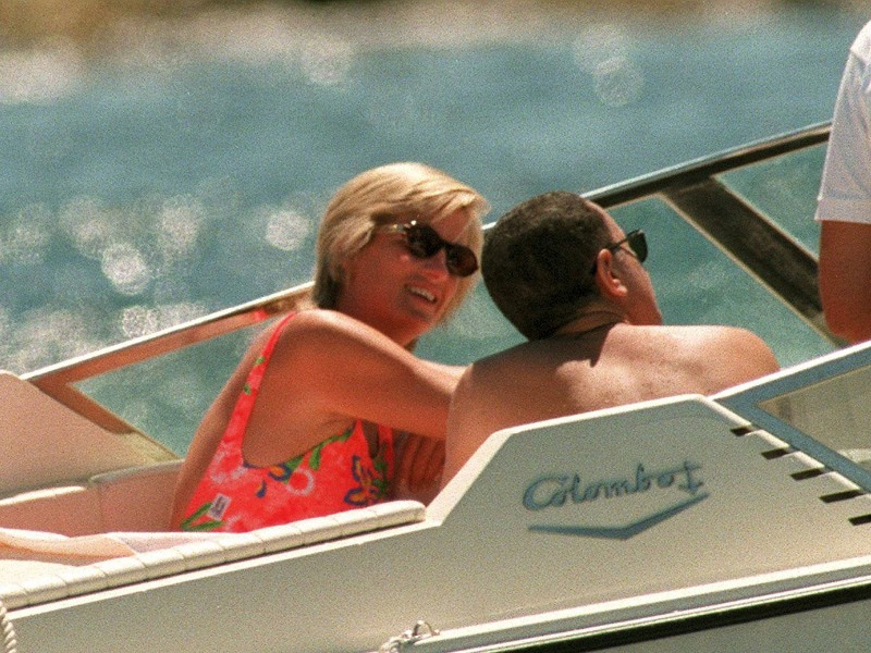 Das Paar am 7. August 1997 im Urlaub in Saint-Tropez. Doch das Glück währt nicht lang.