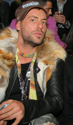 Promi-Stylist Mads Roennborg bei der Berliner Fashion Week im Januar 2006.