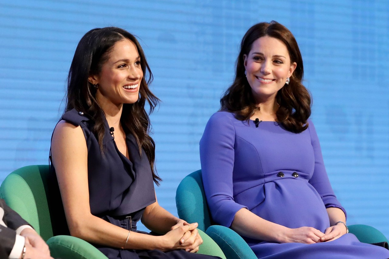 Meghan Markle und Kate Middleton im Februar 2018 in London.