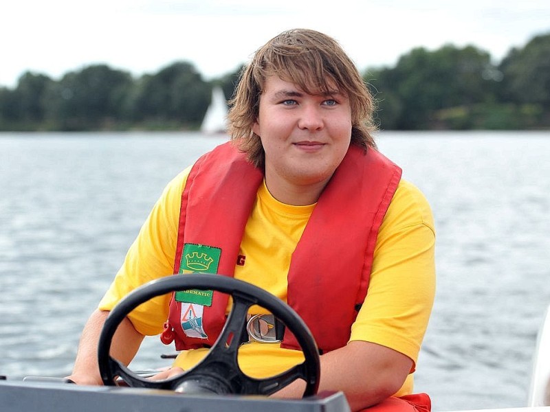 Halterner Stausee am Donnerstag, 06.09.2012. Zwei roemische Flusskriegsschiffe treten gegeneinander in einer Wettfahrt an. Ruderer aus der Region und Studenten der Wilhelm-Universität Münster rudern unter Hochleistungsbedingungen für die Wissenschaft, Sportmediziner nehmen die Werrte auf.Foto: Joachim Kleine-Büning/WAZ FotoPool