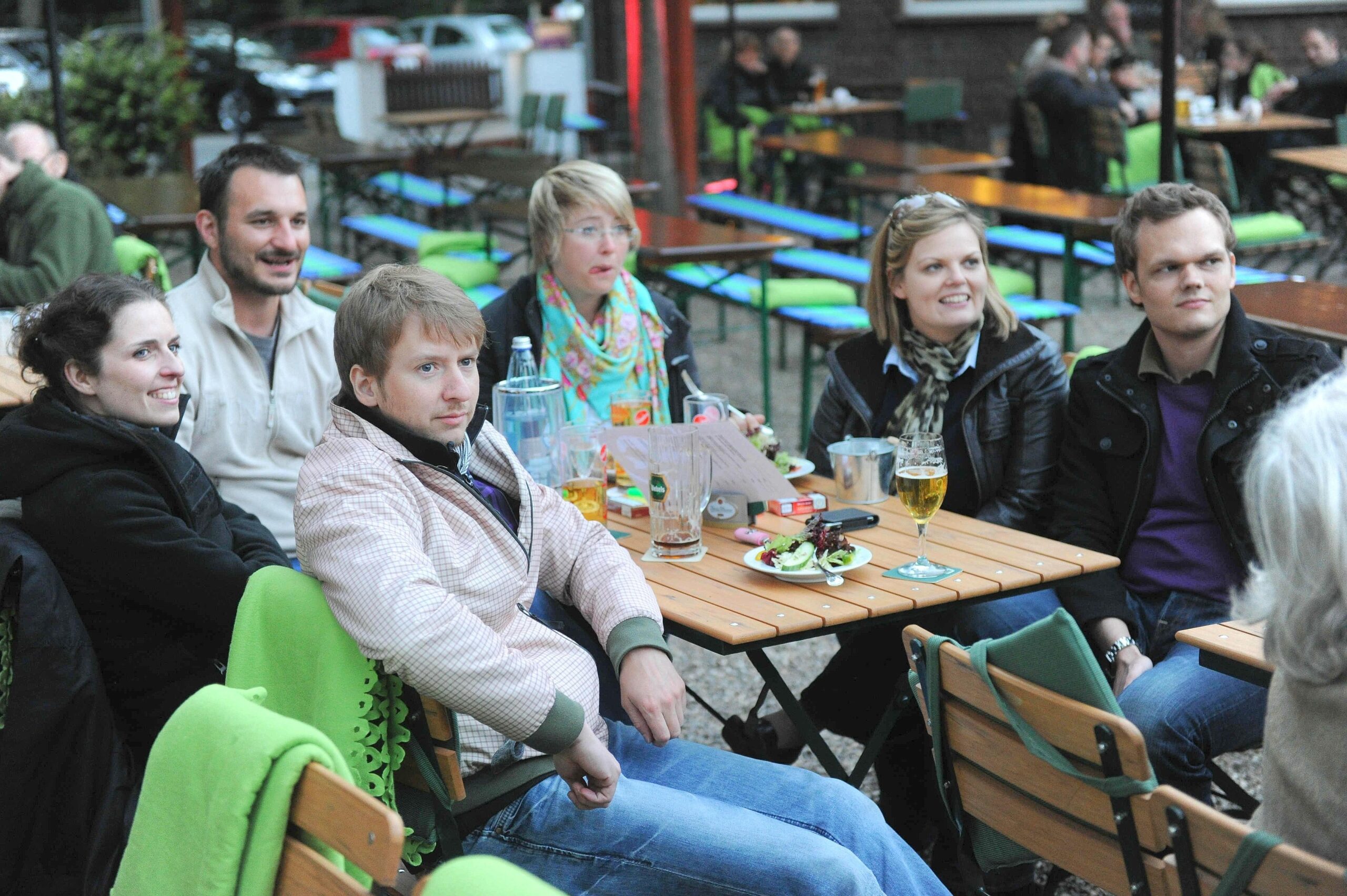 Am Samstag, 14.05.2011 gab es in der Gastwirtschaft Samanns Hof ein Public Viewing. Rudelgucken beim ESC Song Contest in Düsseldorf. Lena schaffte nur den zehnten Platz.Foto: Markus Joosten / WAZ FotoPool.