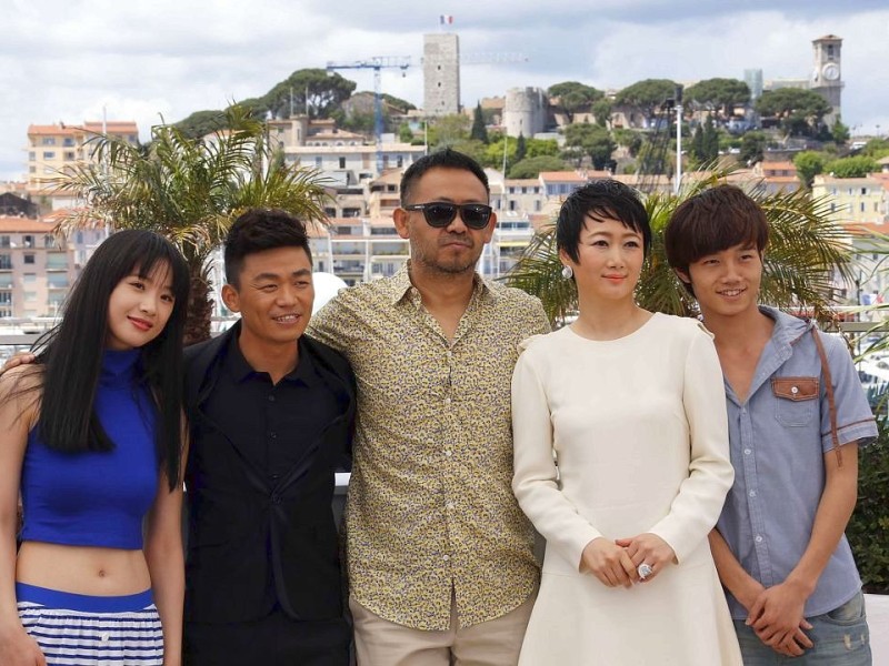 Die Crew des Films A Touch of Sin bei den 66. Filmfestspielen an der Côte d’Azur in Cannes.