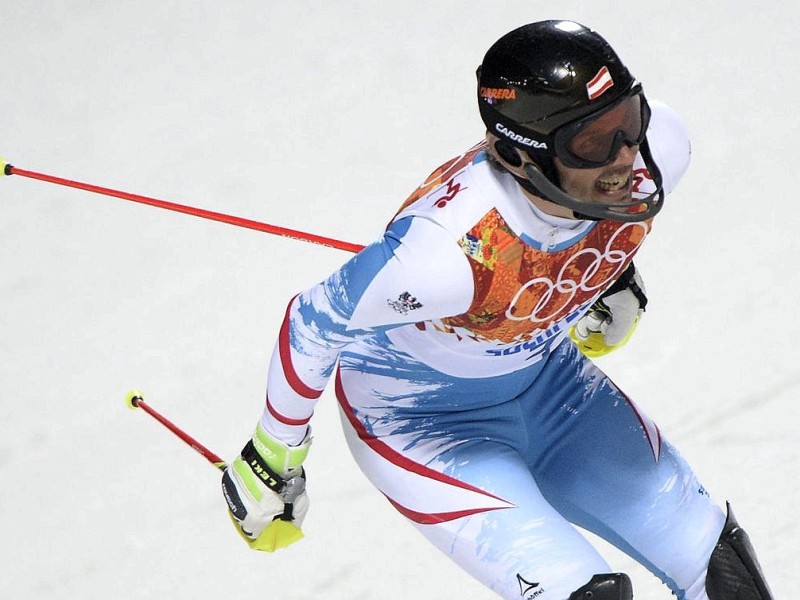 Slalom-Gold ging nach Österreich - Mario Matt bestätigte seine starke Zeit aus dem ersten Lauf. Silber ging an seinen Landsmann  Marcel Hirscher, Bronze bekam der Norweger Henrik Kristoffersen.