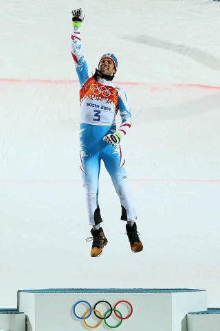 Slalom-Gold ging nach Österreich - Mario Matt bestätigte seine starke Zeit aus dem ersten Lauf. Silber ging an seinen Landsmann  Marcel Hirscher, Bronze bekam der Norweger Henrik Kristoffersen.