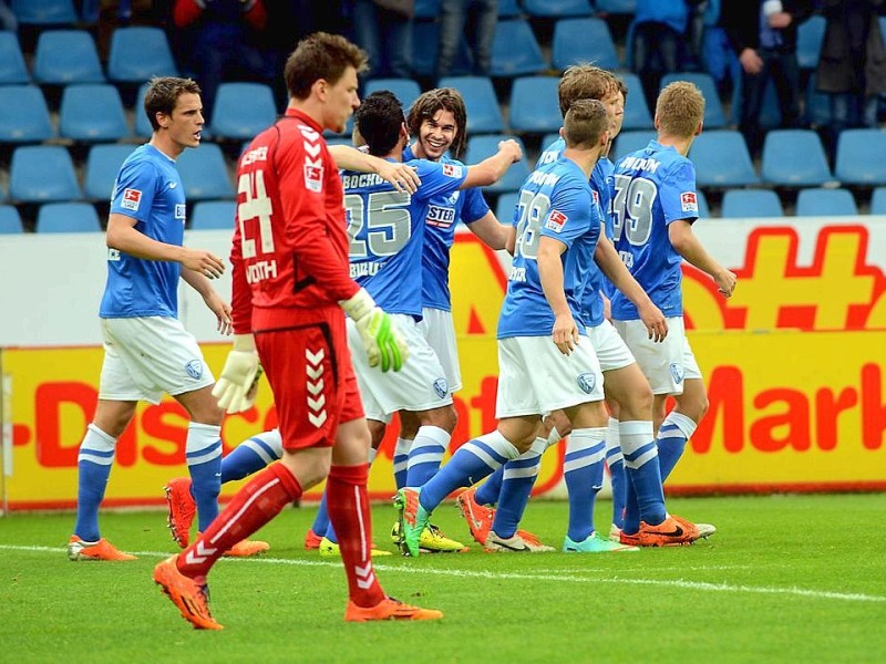 Adanan Zahirovic jubelt nach seinem Treffer zum 1:0.