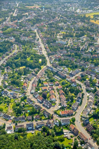 Noch eine Aufnahme aus Frintrop: die Inselsiedlung zwischen Oberhausener Straße und der Straße Kattendahl.