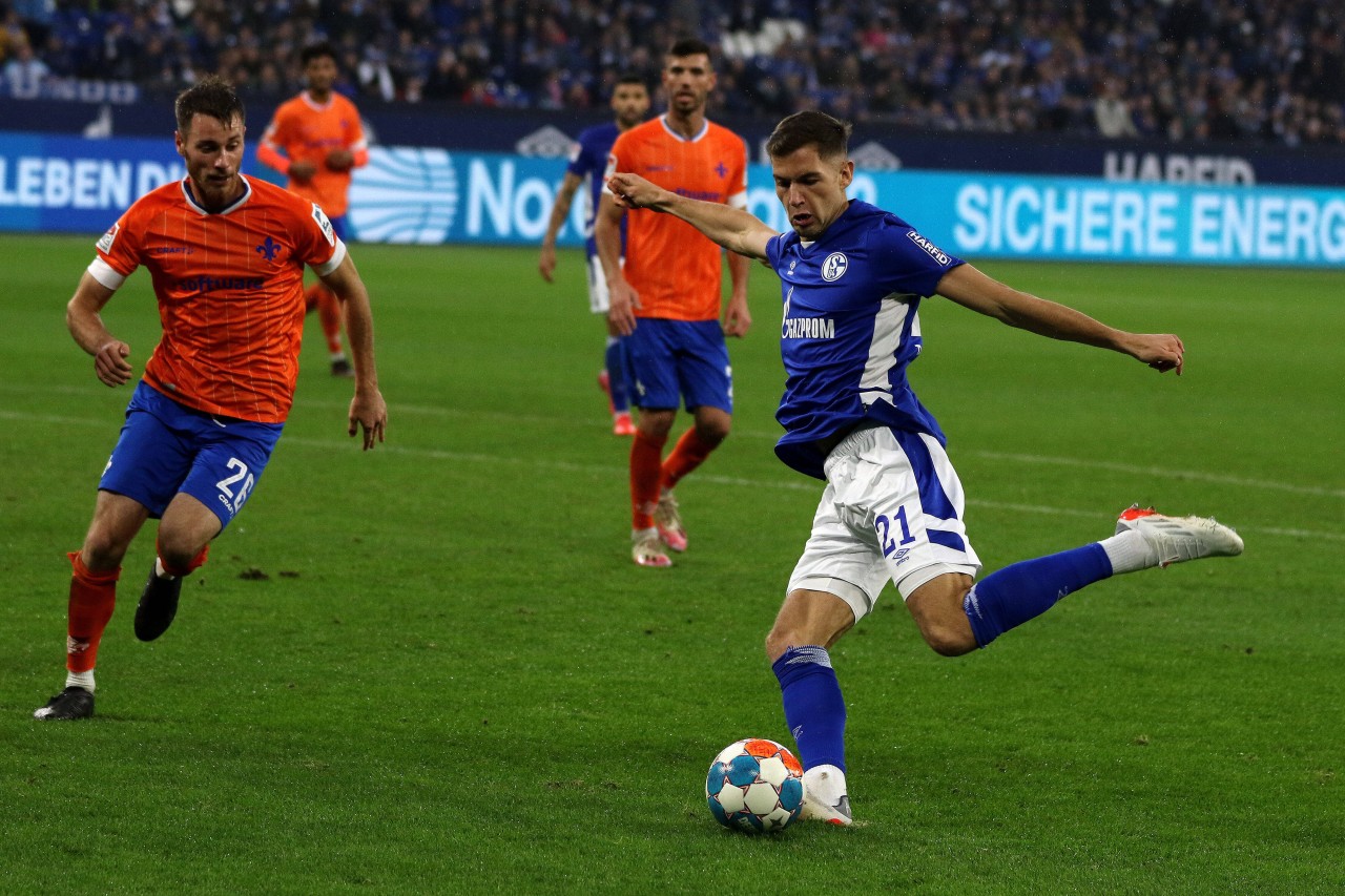 Marvin Pieringer traf zum ersten Mal im Schalke-Trikot.