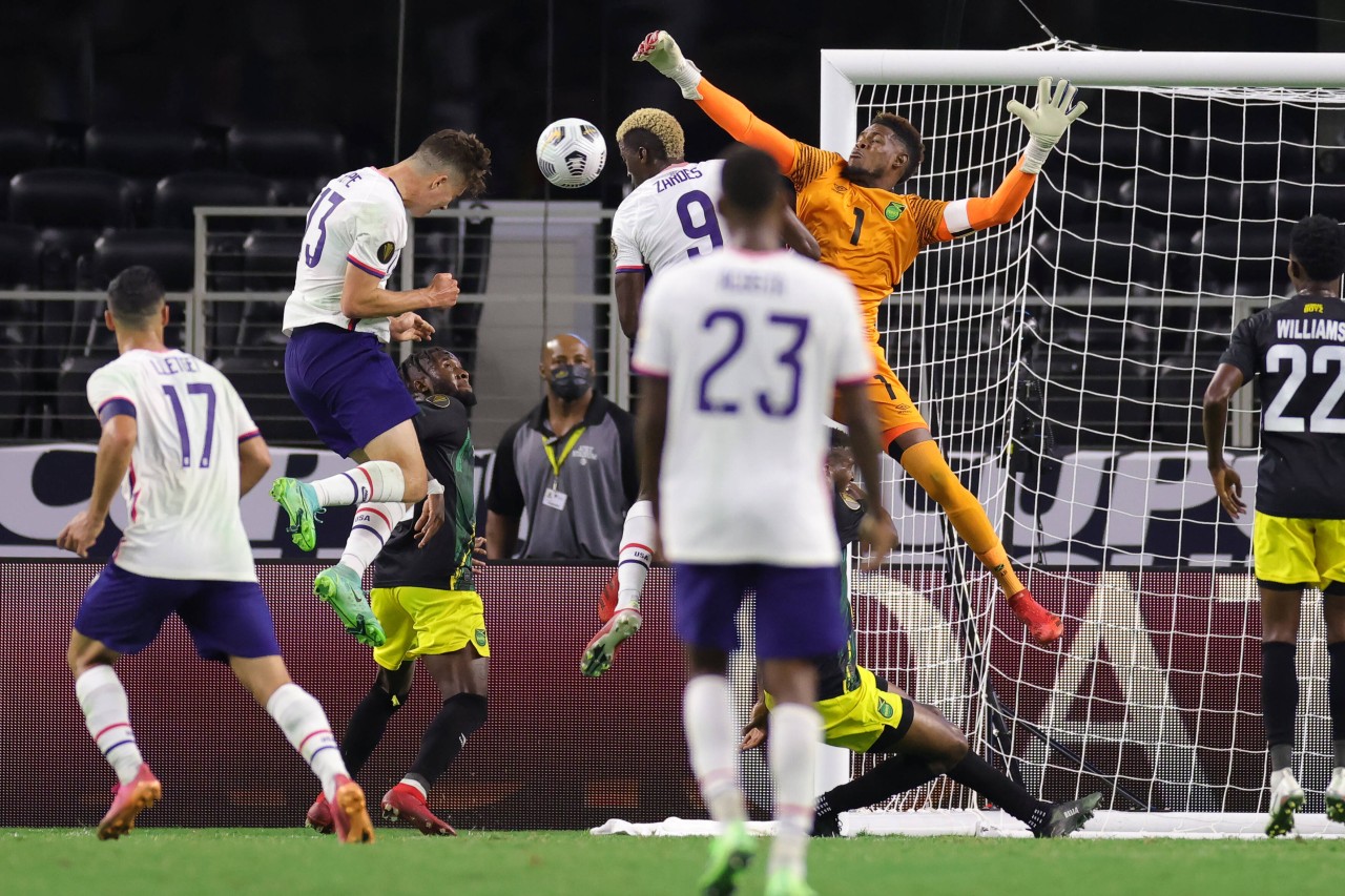 Mathew Hoppe erzielt beim Gold Cup sein erstes Tor für die Nationalmannschaft.