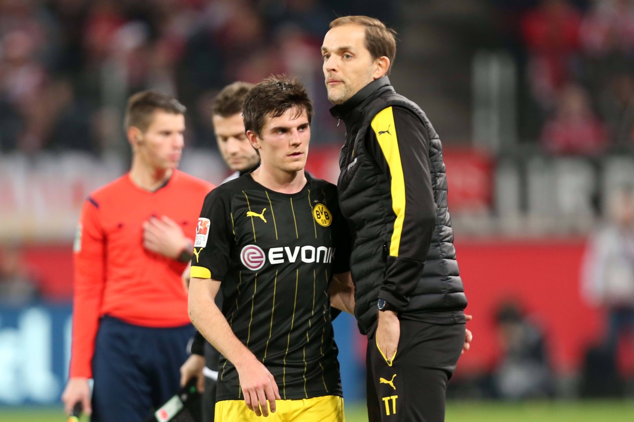 Hofmann (links) bekam unter Thomas Tuchel (rechts.) kaum Einsatzchancen