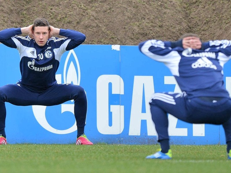 Training FC Schalke 04 am Donnerstag, 13.02.2014 in Gelsenkirchen.Im Bild Schalkes Julian DraxlerFoto: Joachim Kleine-Büning/WAZ FotoPool