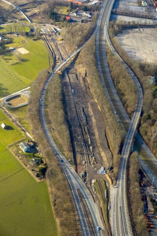 Autobahnverbindung zwischen A44 und Opel-Ring,  Bochum, Ruhrgebiet, Nordrhein-Westfalen, Deutschland