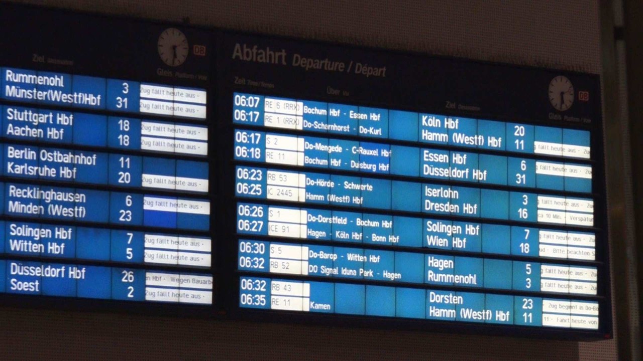 Am Hauptbahnhof in Dortmund geht aktuell nichts.