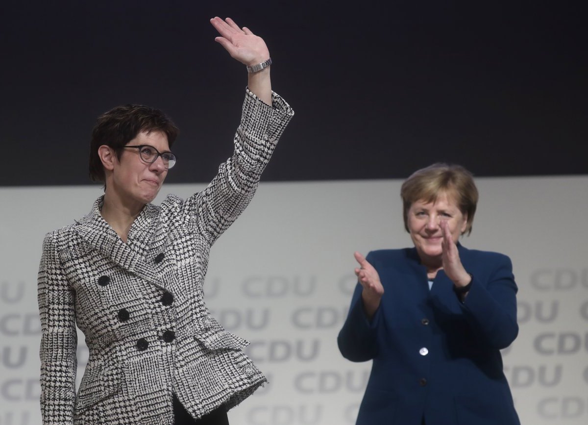 Annegret Kramp-Karrenbauer Angela Merkel CDU