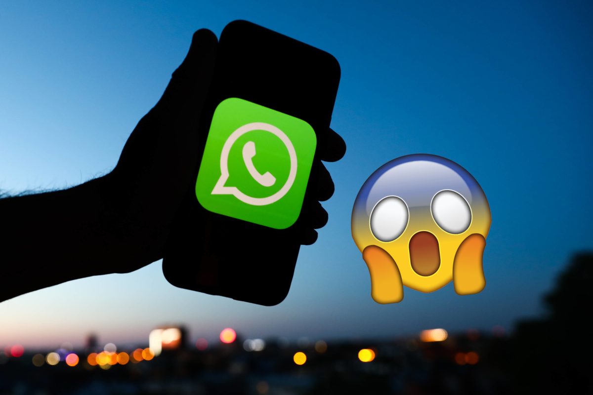 Whatsapp Symbolbild mit erschrecktem Smiley