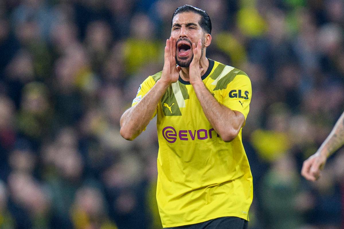 Borussia Dortmund: Emre Can schreit über den Platz.