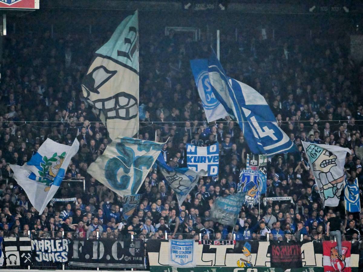 Schalke-Fans beim Auswärtsspiel in Bremen.