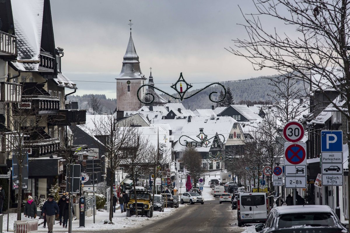 Wetter in NRW Schneebild aus Winterberg