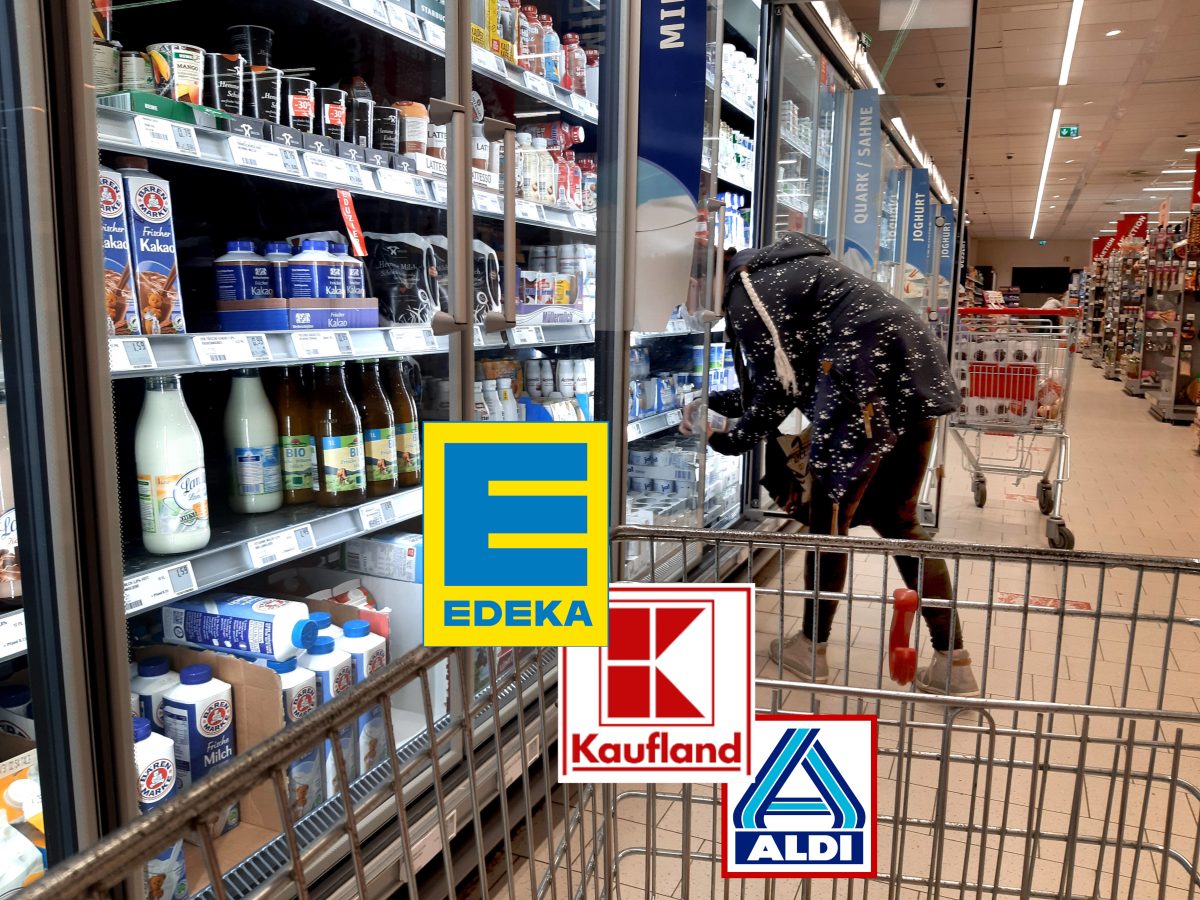 Aldi-Edeka-Kaufland-Milch