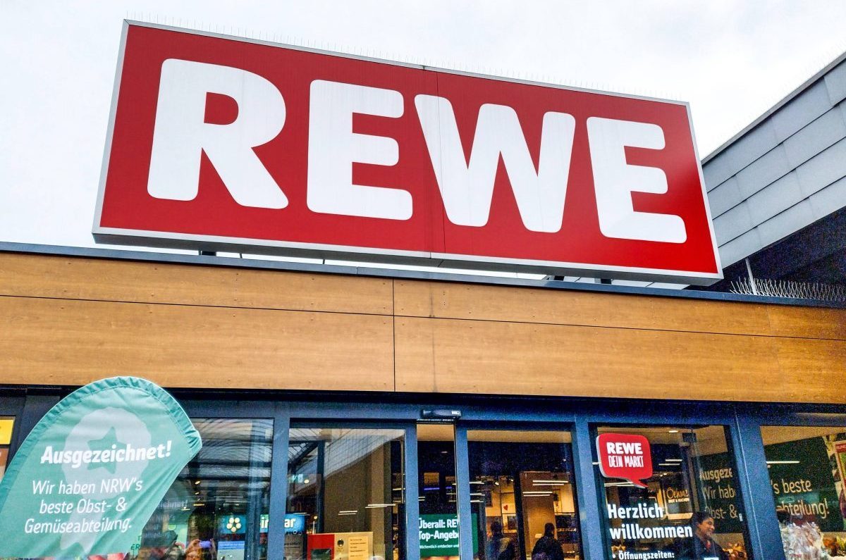 Rewe-Filiale Eingang