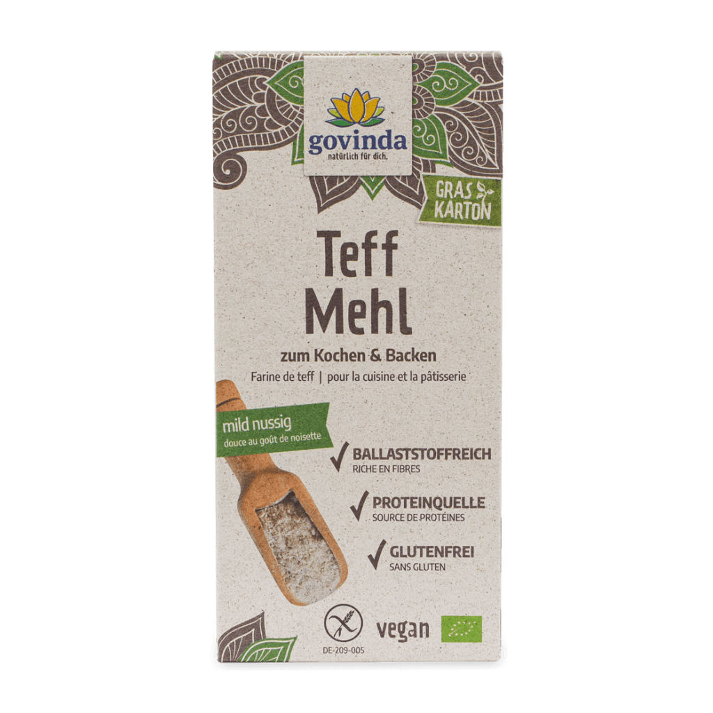 Teff-Mehl-Packung