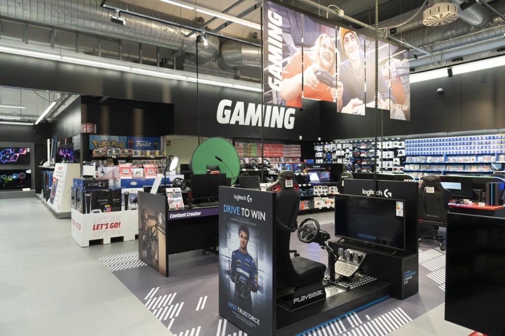 Gaming-Bereich bei Media Markt