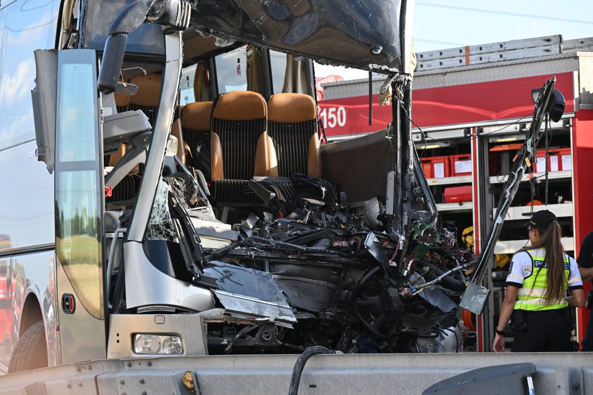 verunglückter Reisebus in Tschechien